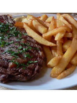 Filete de ternera con patatas