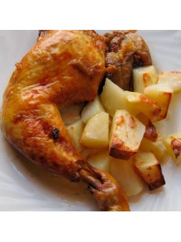 Zanco de pollo asado con...