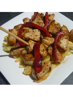 Raxo con patatas